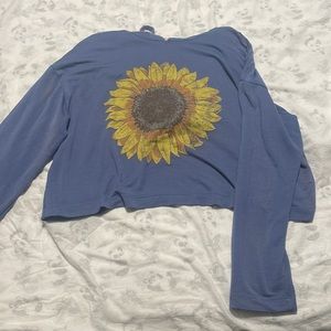 Blue sunflower hoodie